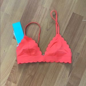 NWT coral h&m bikini top